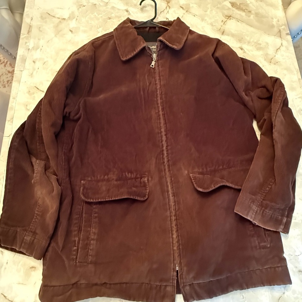 Eddie Bauer Men's Brown Corduroy Jacket
